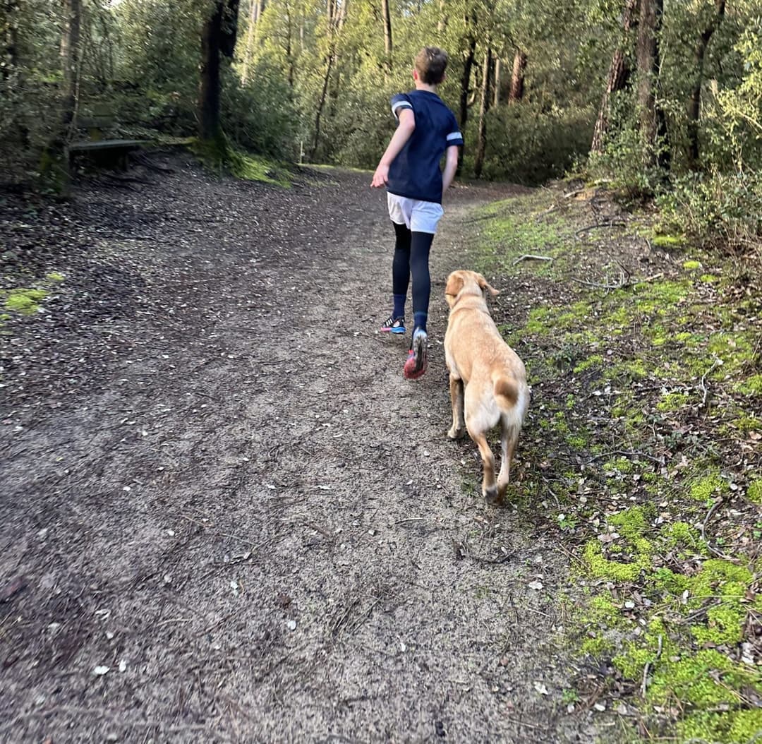 Courir avec son enfant
