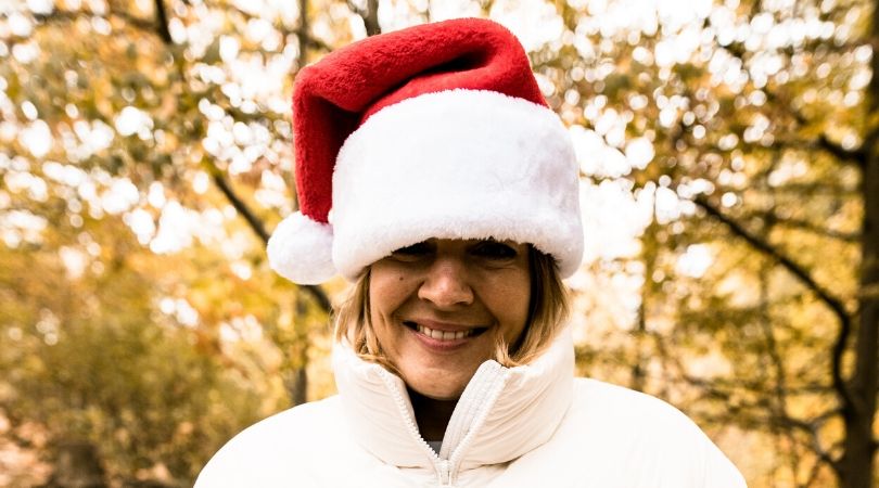 Lucile Woodward bonnet de Noël